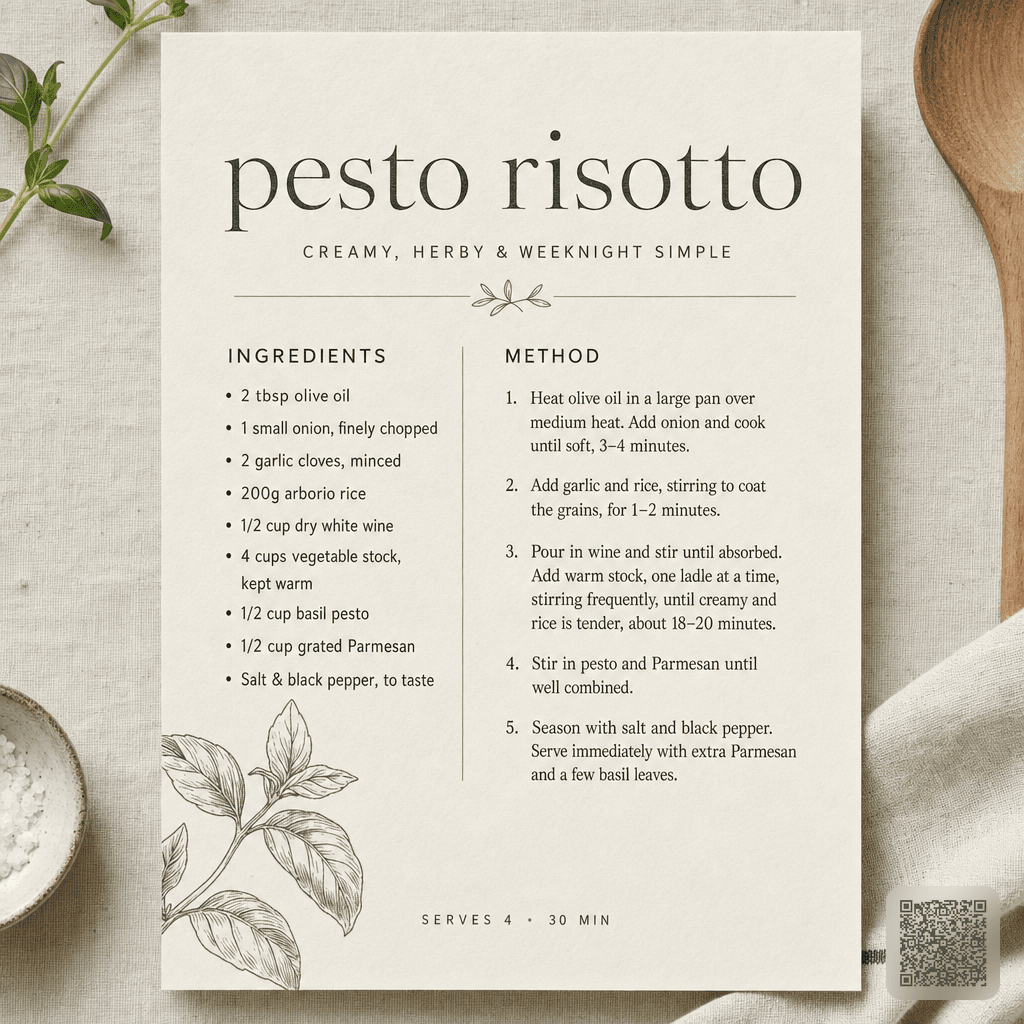 Recipe Card Generator