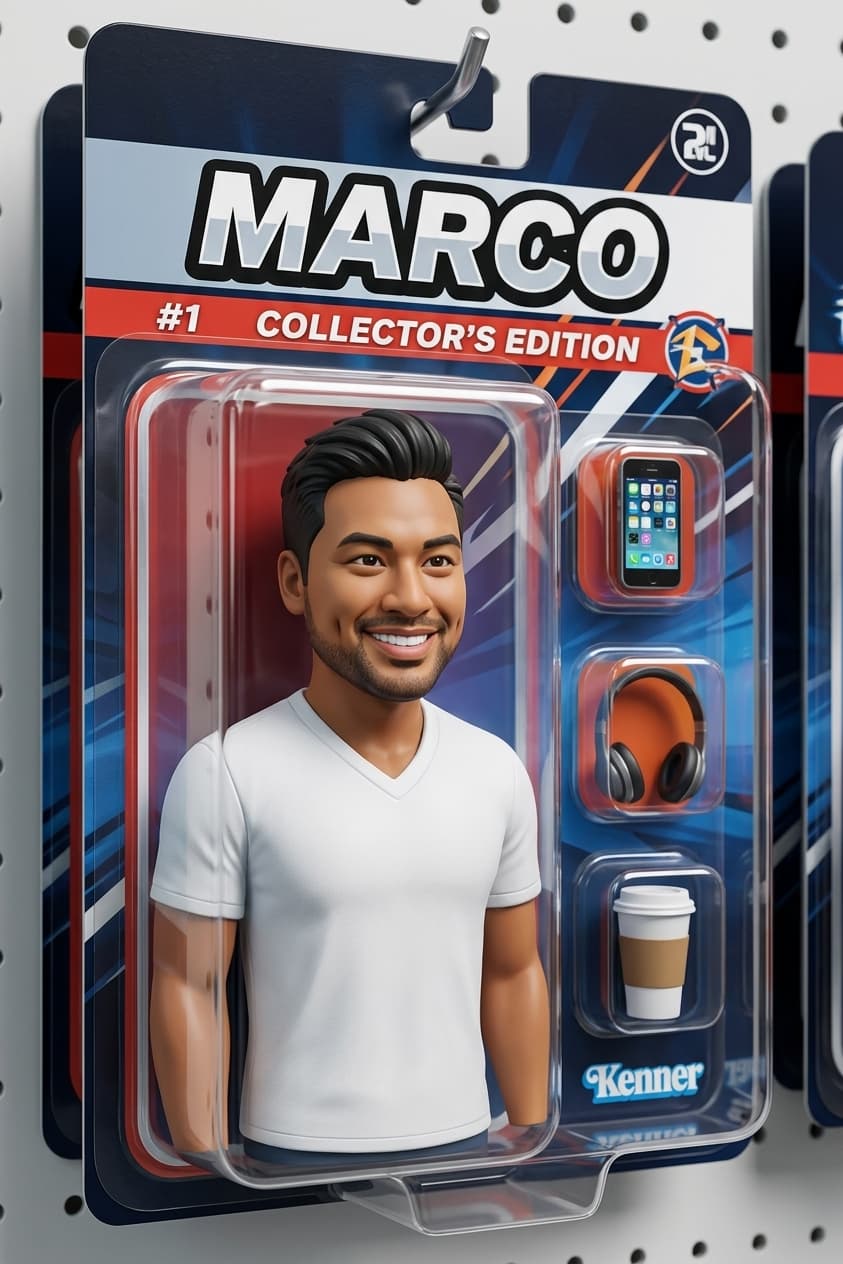 Action Figure in Blister Pack Prompt