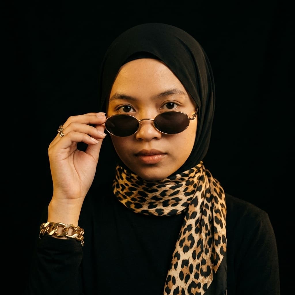 Retro Glam Editorial Portrait