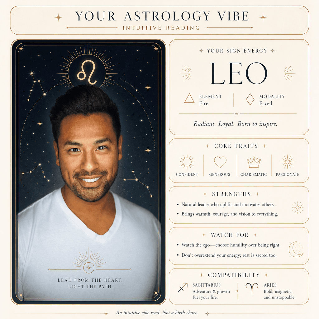 AI Astrology Vibe Card