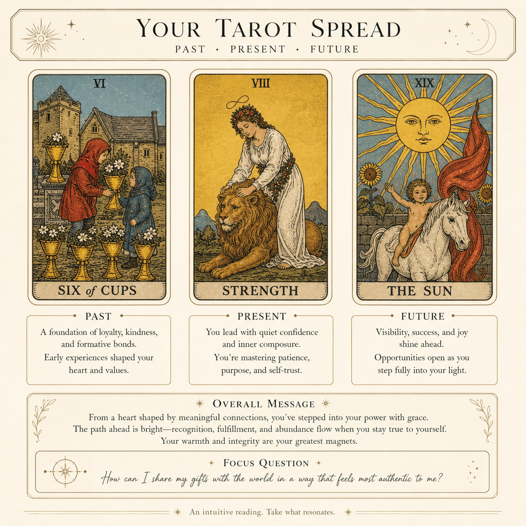 AI Tarot Reading Spread