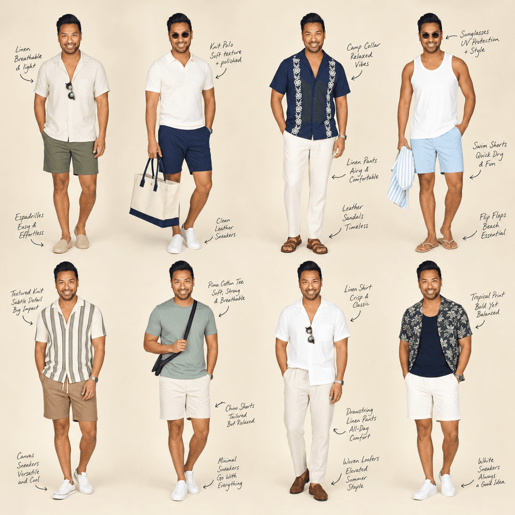 8-Outfit Fashion Collage