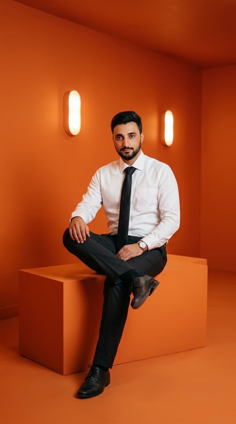 Orange AI Pro Headshot Portrait