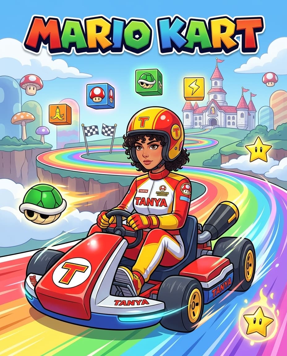 Mario Kart Cover Generator