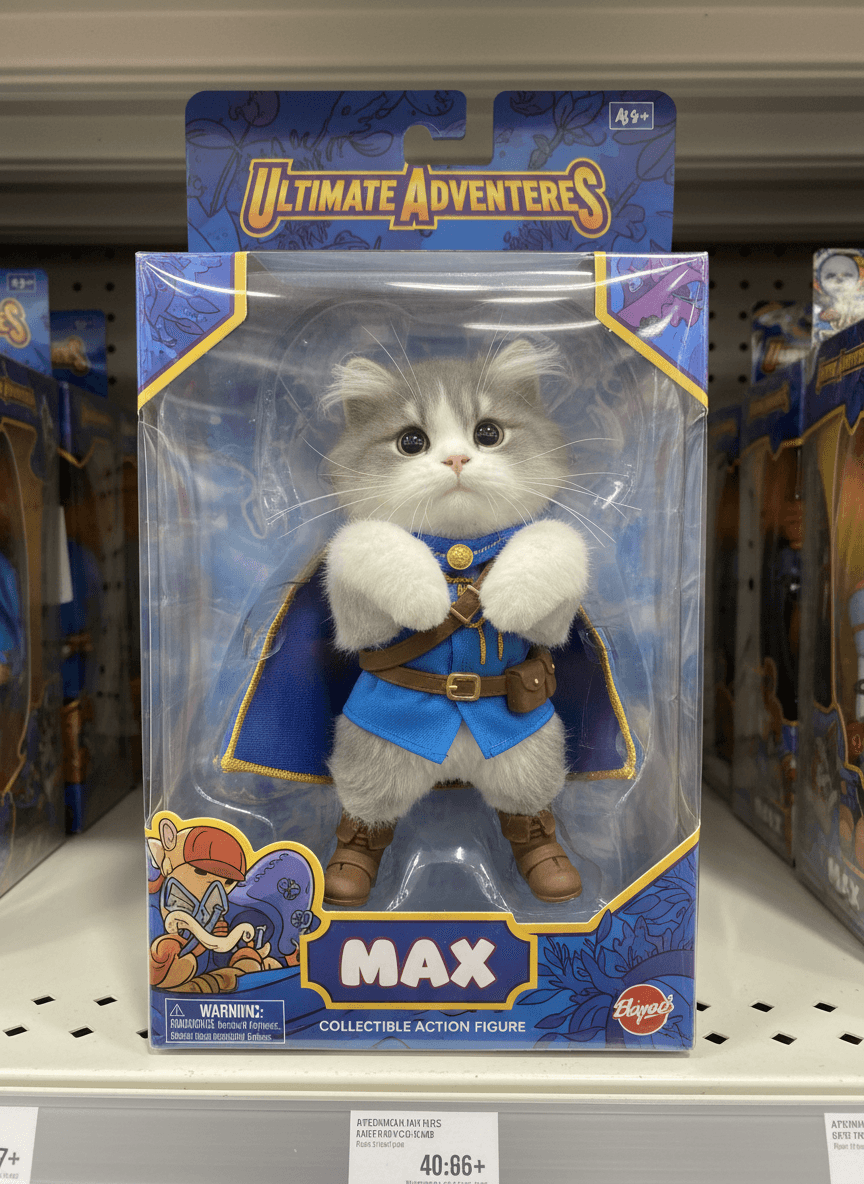Turn this pet into a collectible action figure