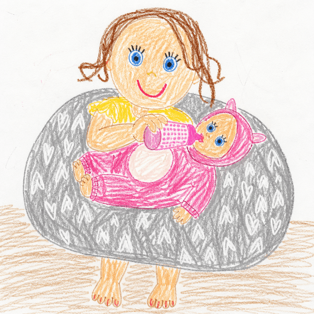 Convert this image to a child's drawing