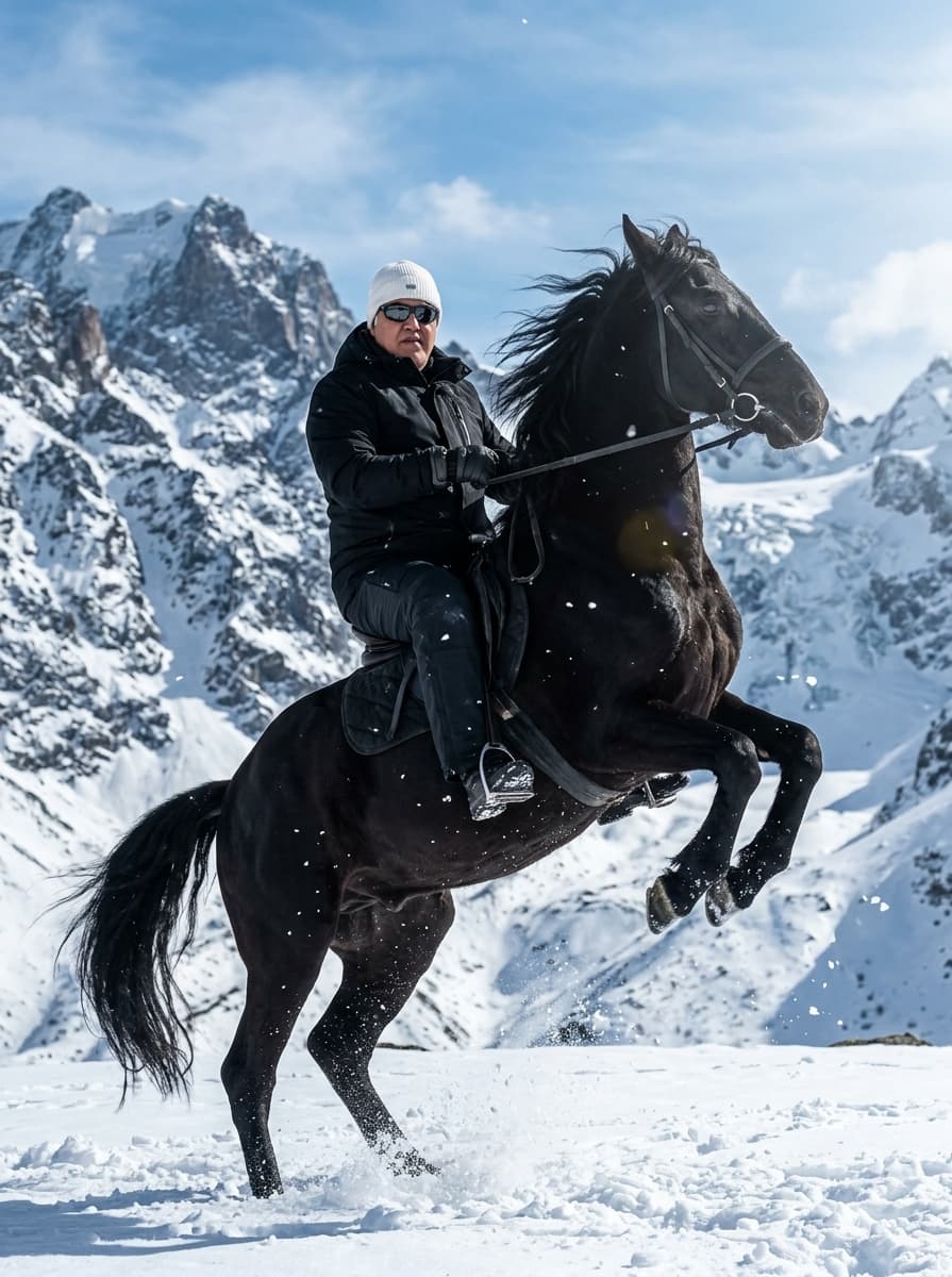 Majestic Black Horse Portrait