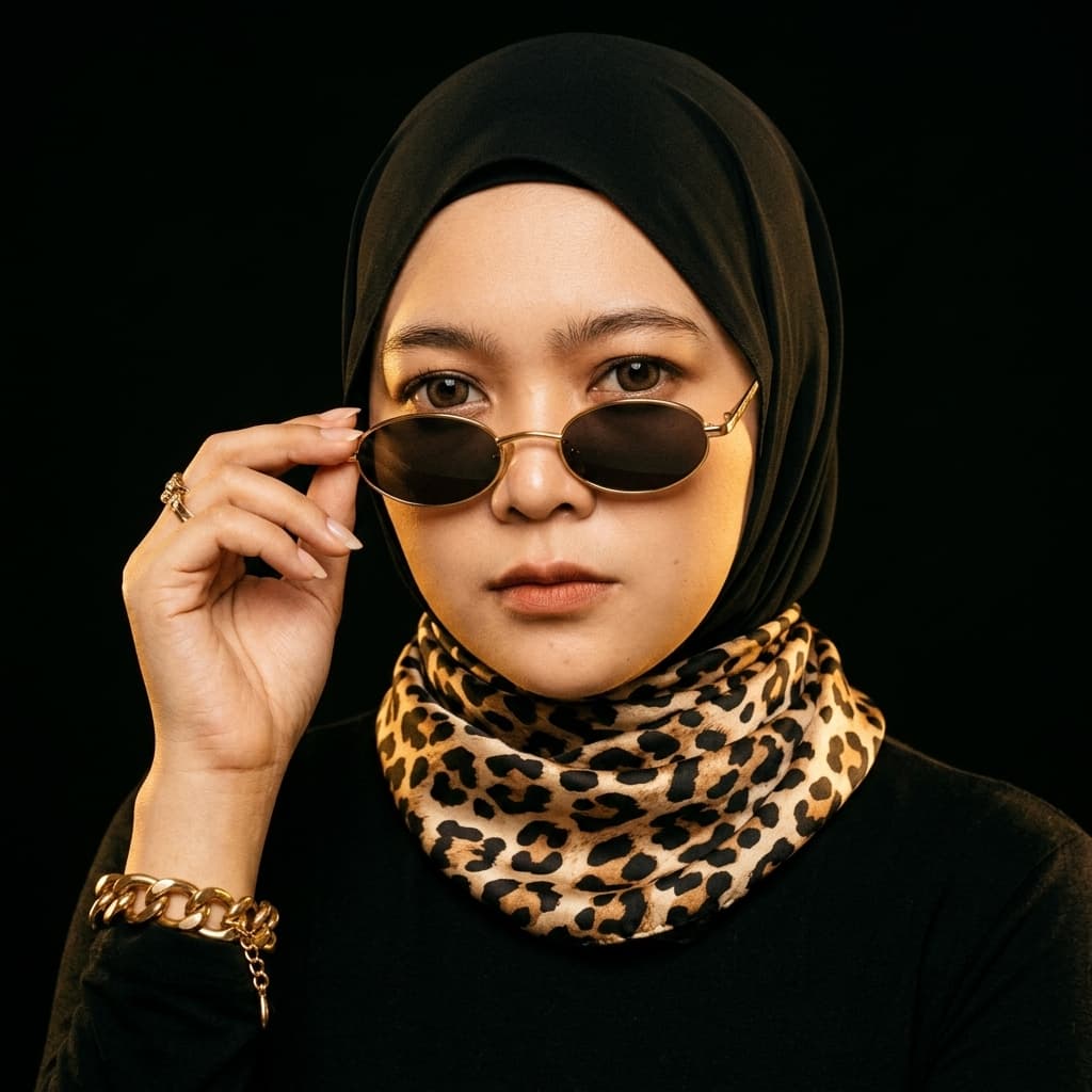 Retro Glam Editorial Portrait