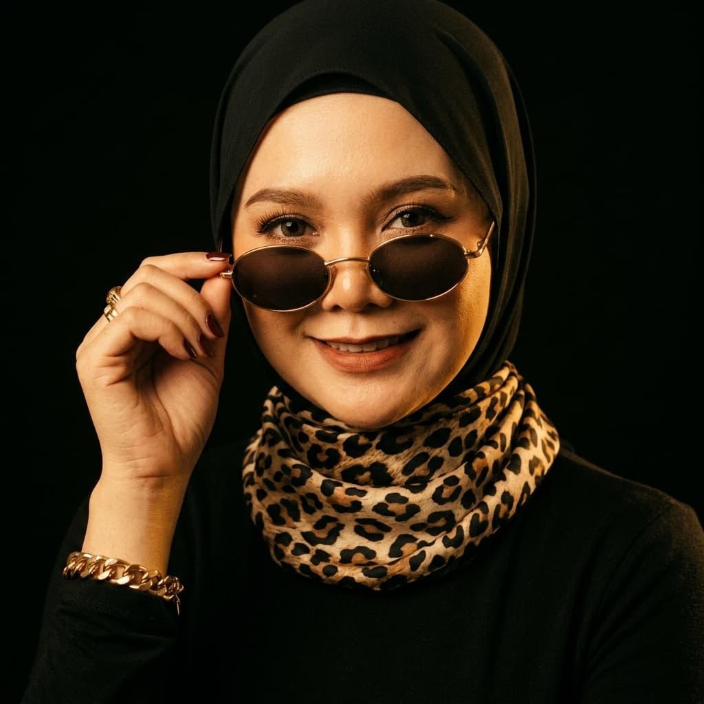 Retro Glam Editorial Portrait