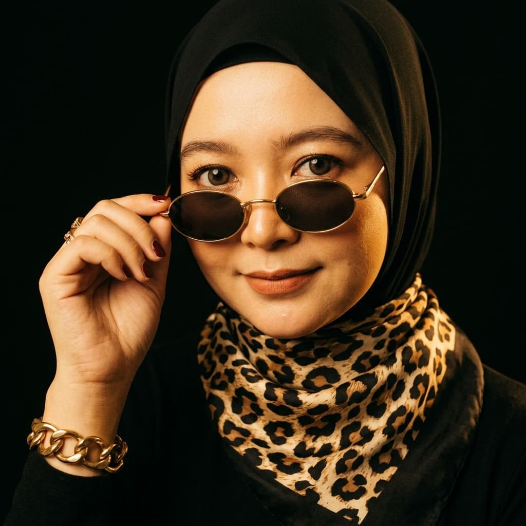 Retro Glam Editorial Portrait