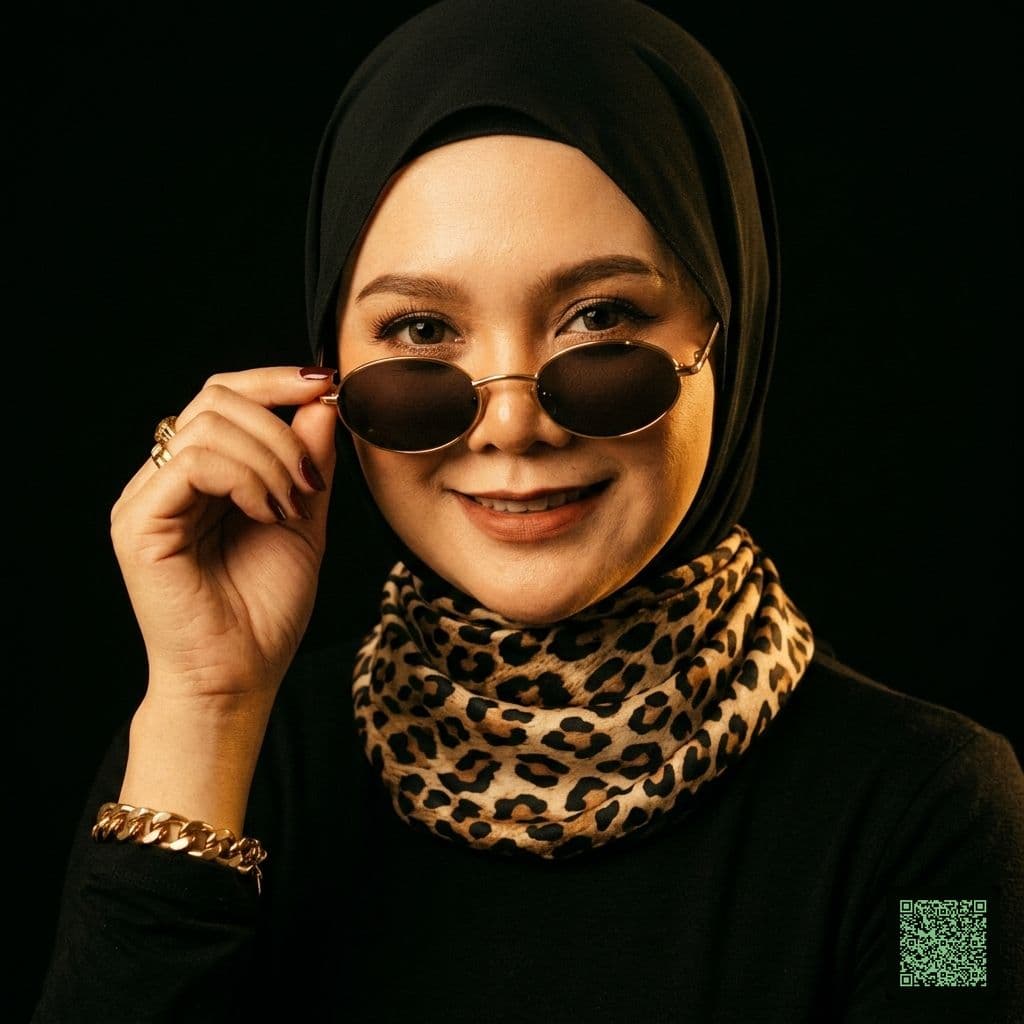 Retro Glam Editorial Portrait