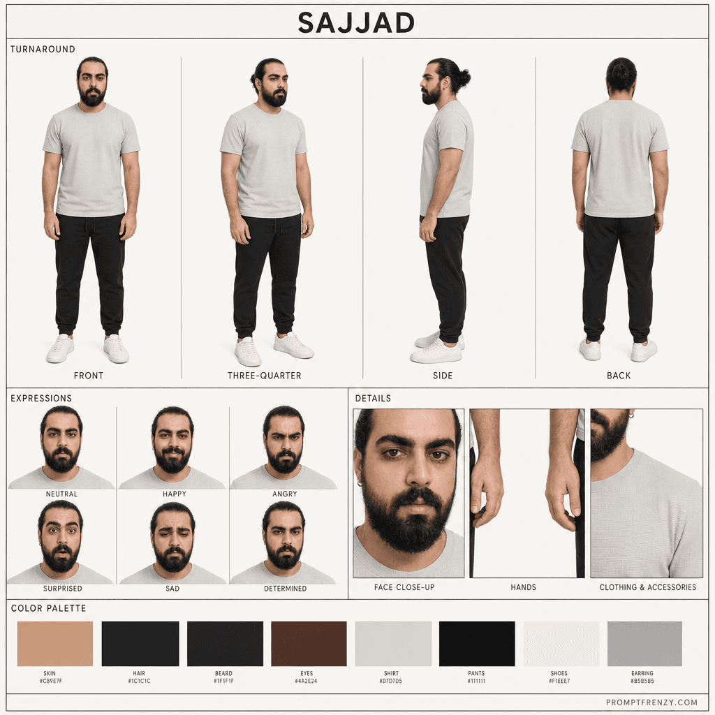 AI Character Sheet Prompt