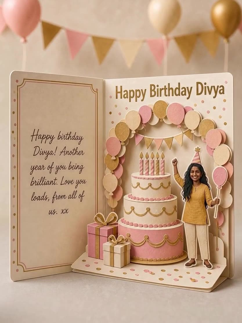 Open the Birthday Card