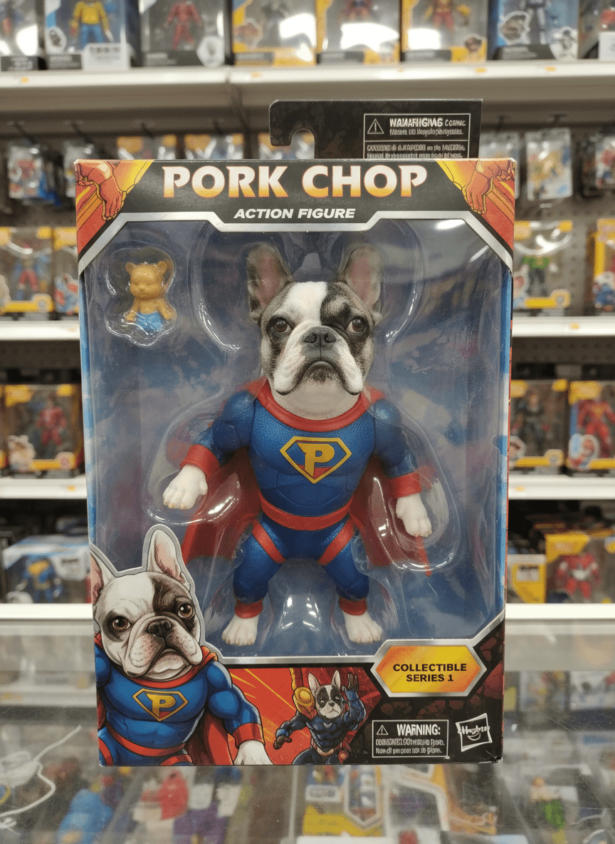Turn this pet into a collectible action figure