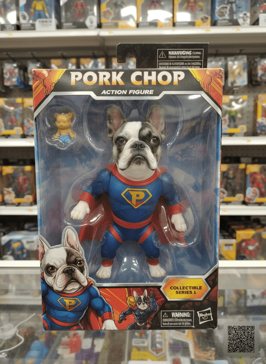 Turn this pet into a collectible action figure