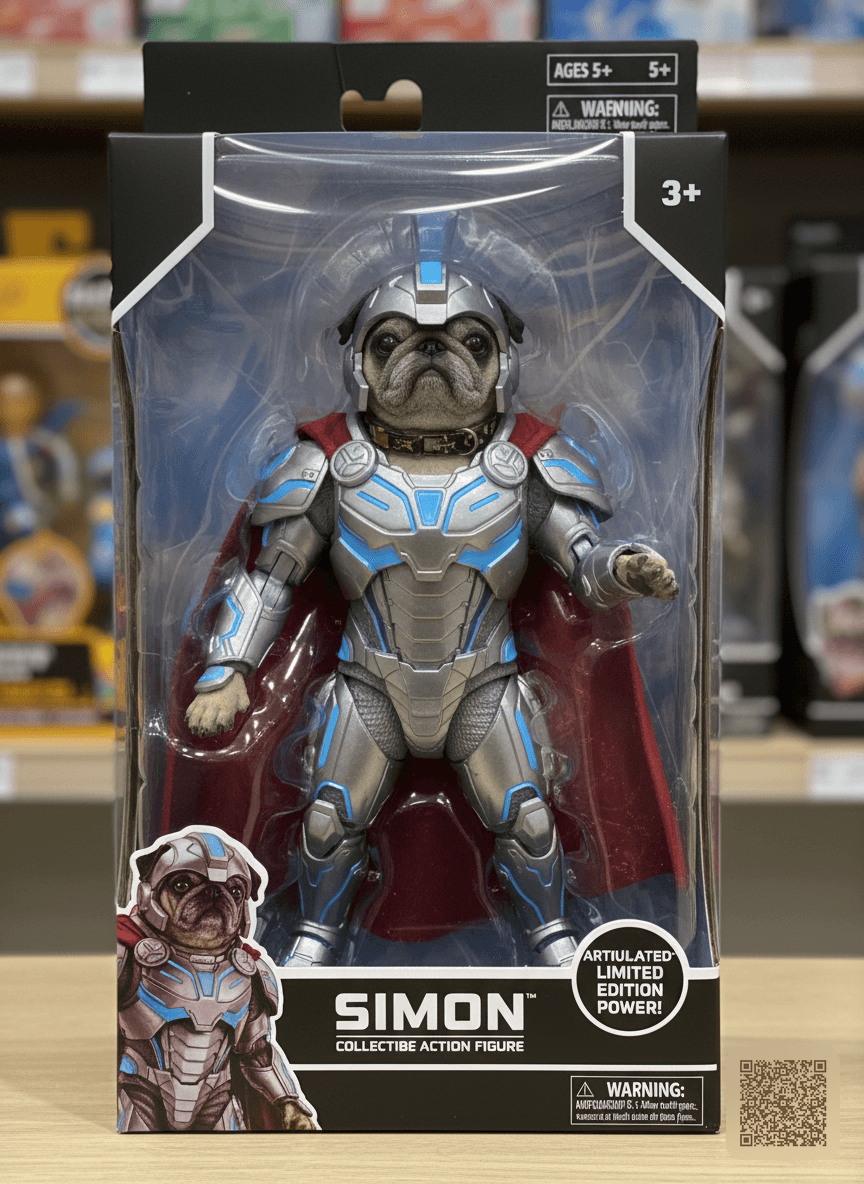 Turn this pet into a collectible action figure
