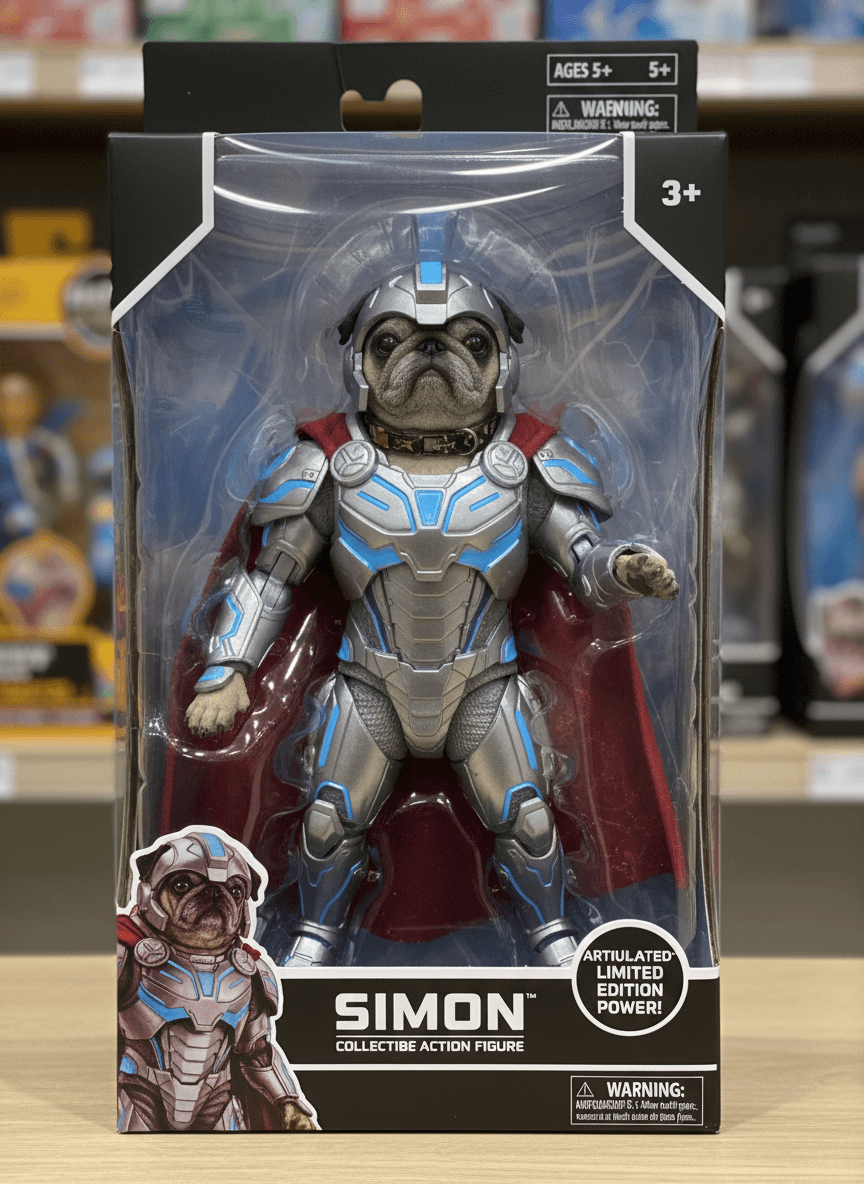 Turn this pet into a collectible action figure
