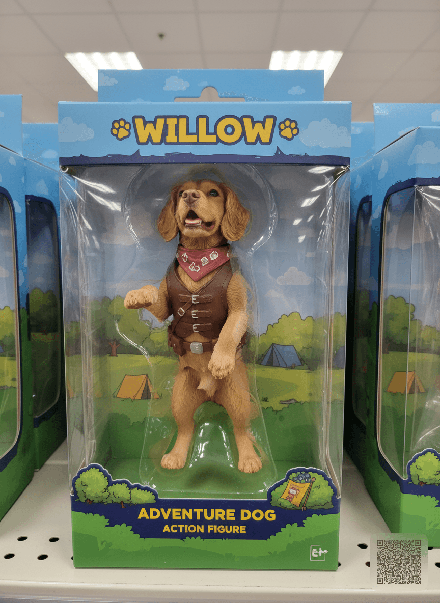 Turn this pet into a collectible action figure