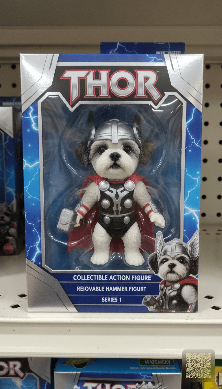 Turn this pet into a collectible action figure