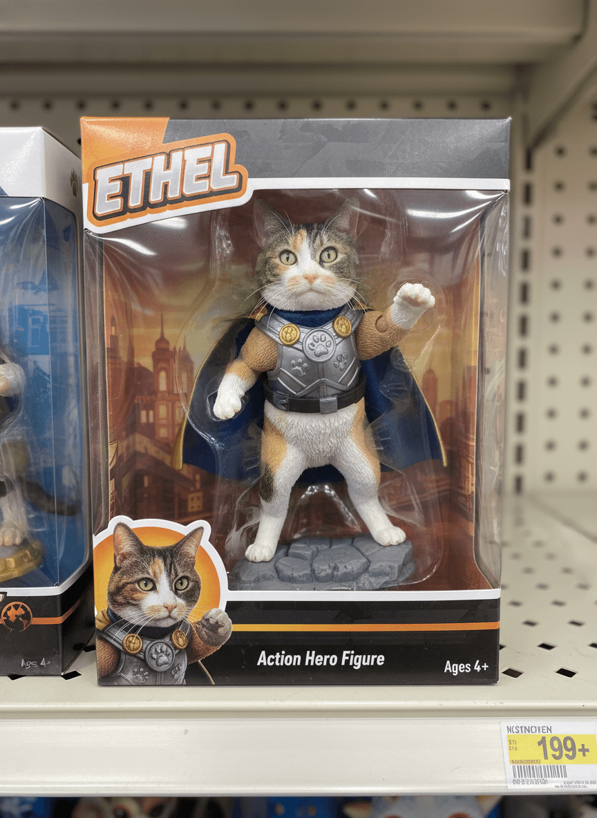 Turn this pet into a collectible action figure