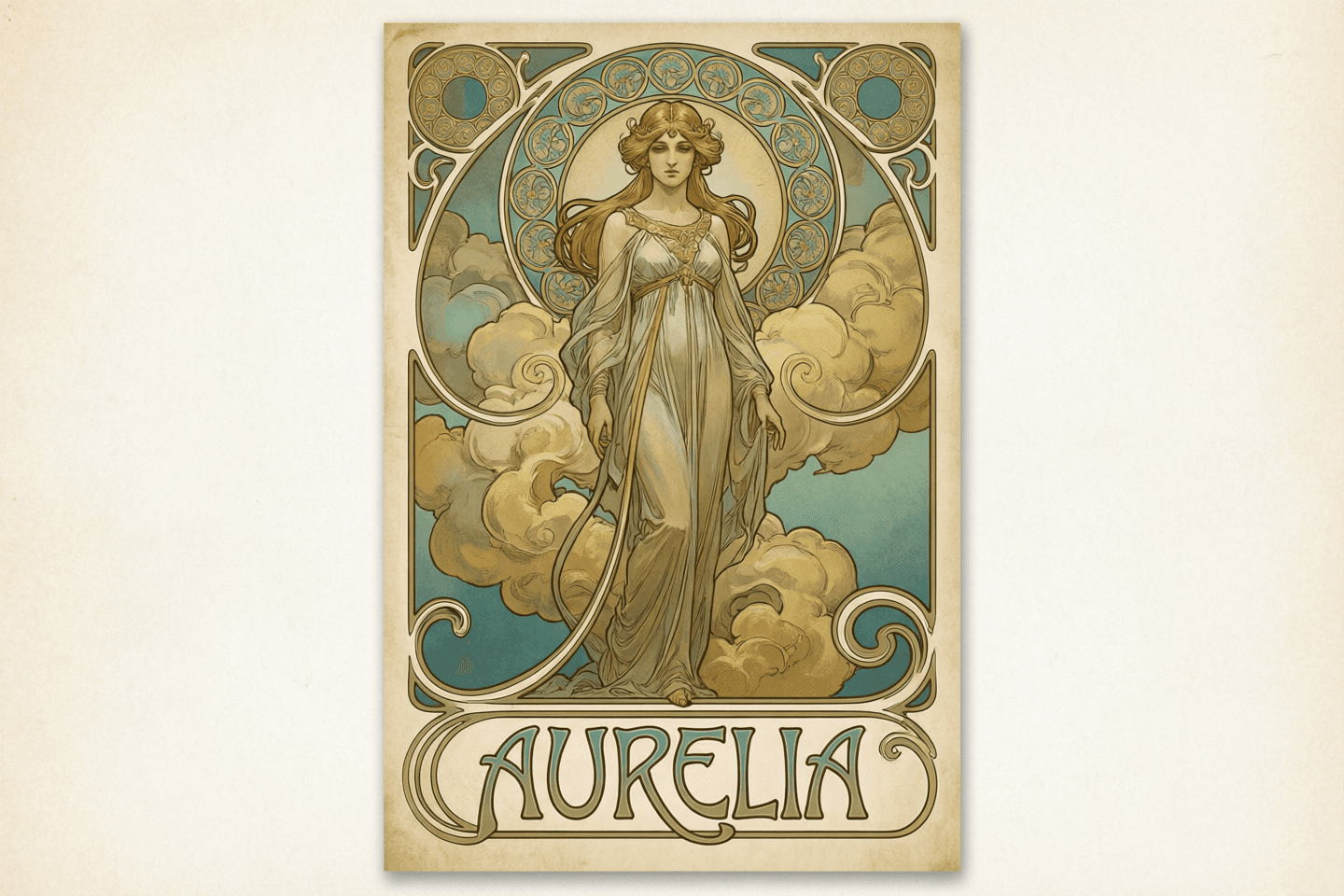Art Nouveau Travel Poster — Aurelia