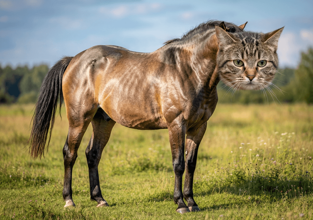 A Cat With a Horse's Body