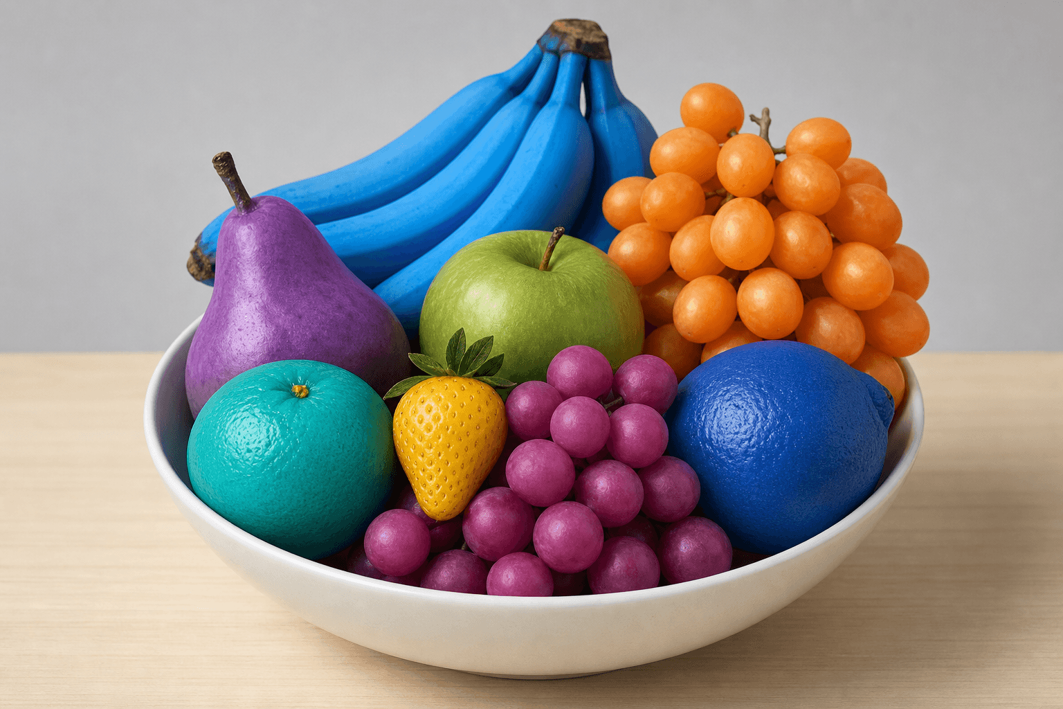 A Bowl of Wrong-Coloured Fruit