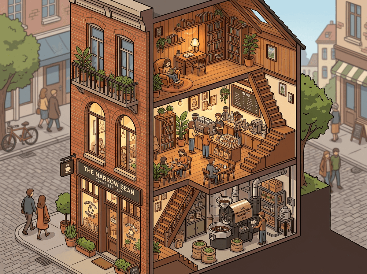 Isometric Cafe Cutaway
