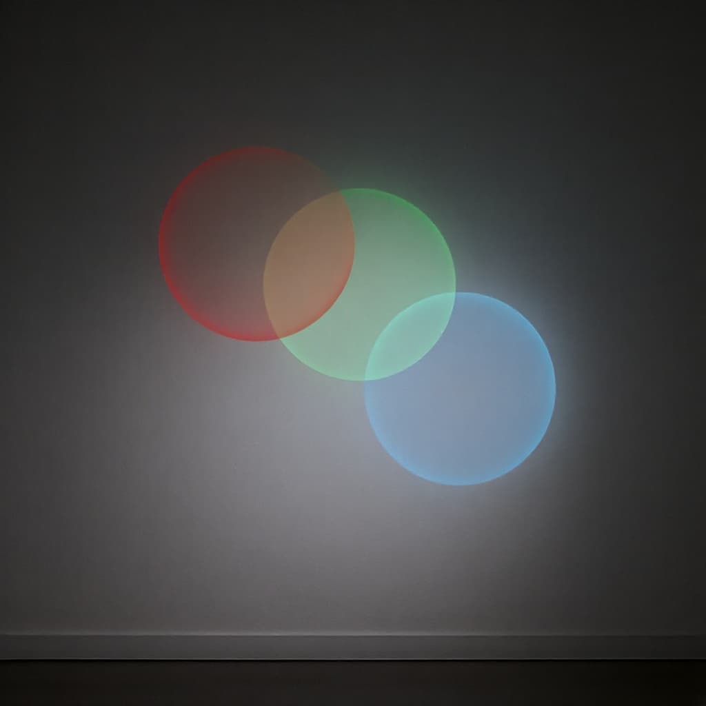 Three Spotlights, One Wall