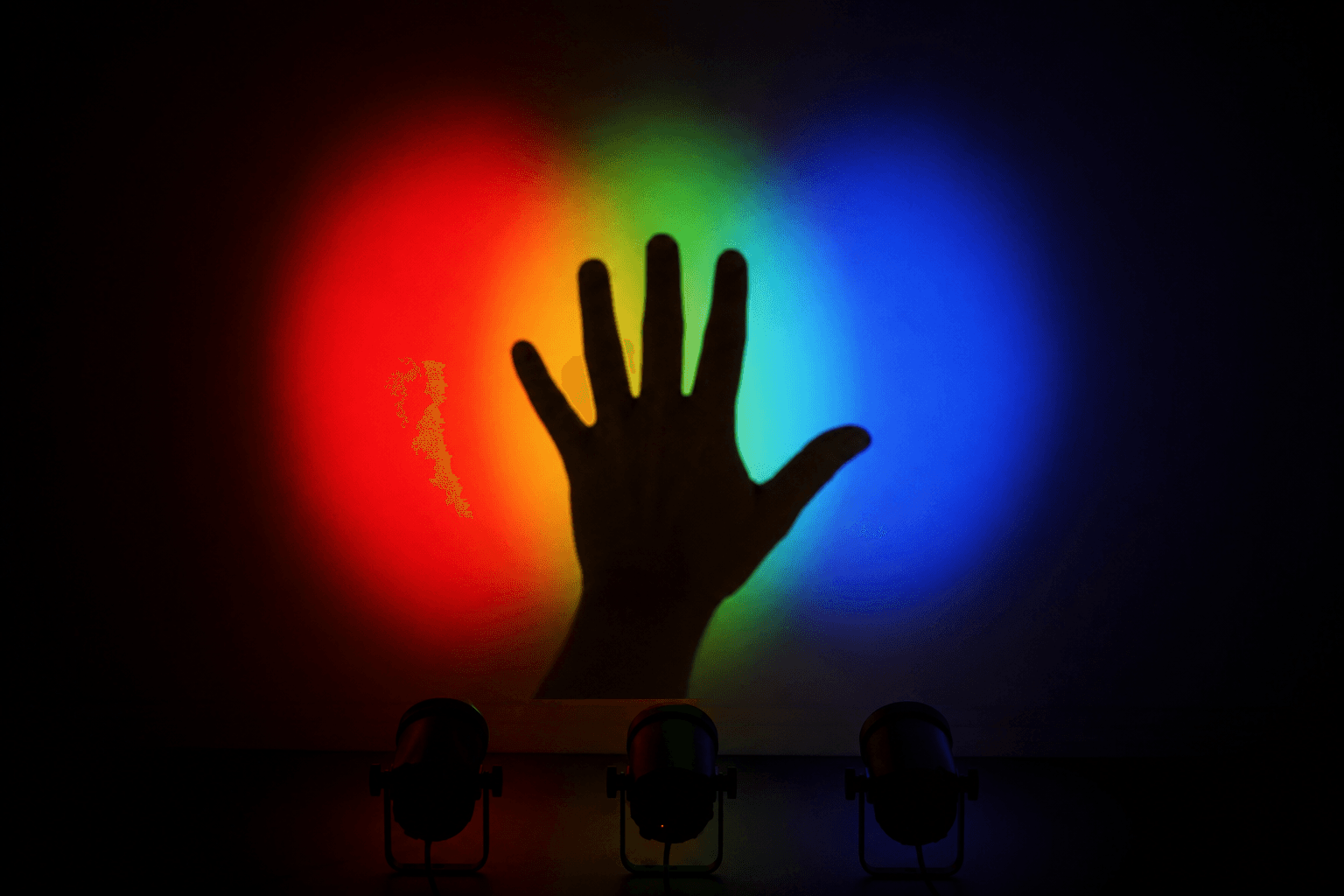 Three Lamps, One Hand
