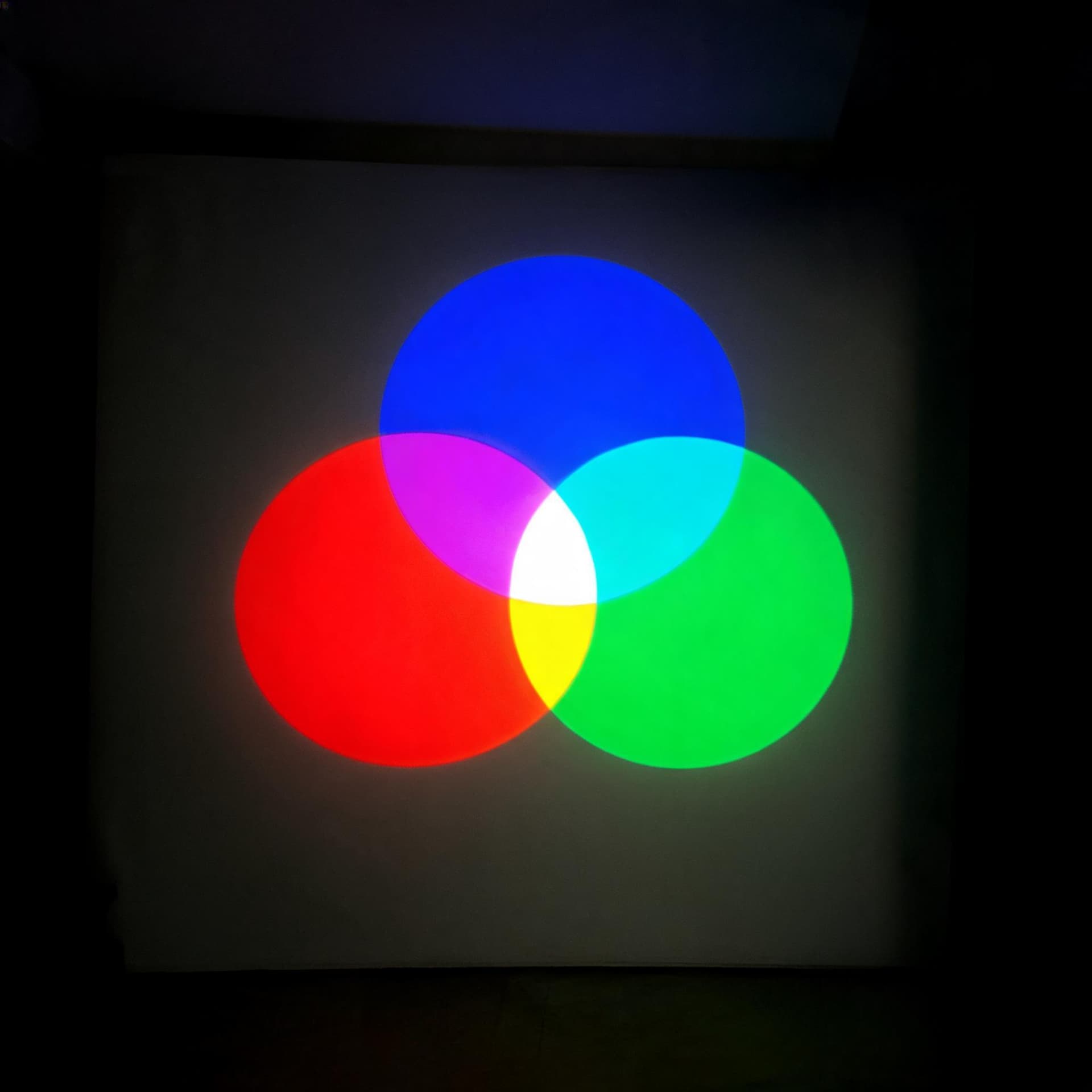 Three Spotlights, One Wall