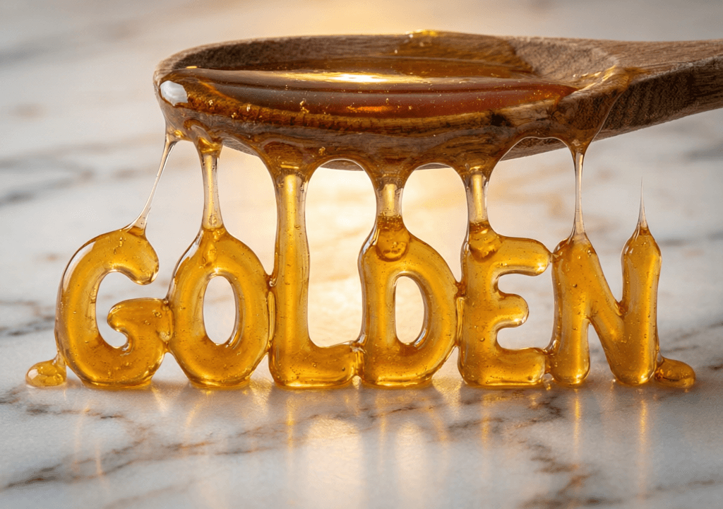 GOLDEN — Honey Typography