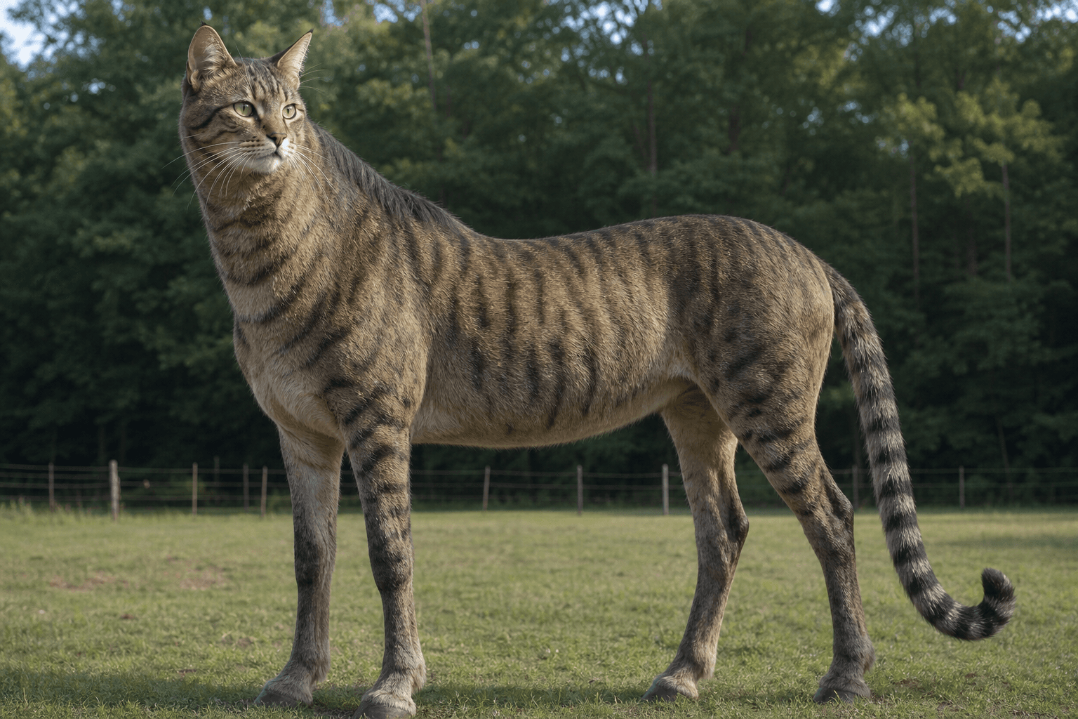 A Cat With a Horse's Body