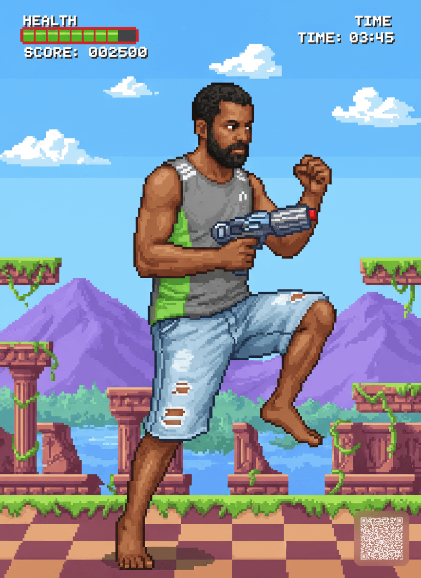 AI Retro 16-bit Video Game Character Generator
