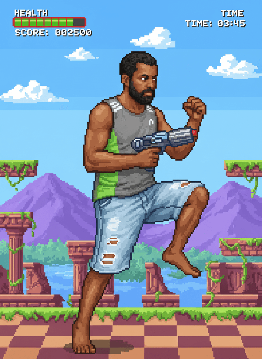 AI Retro 16-bit Video Game Character Generator