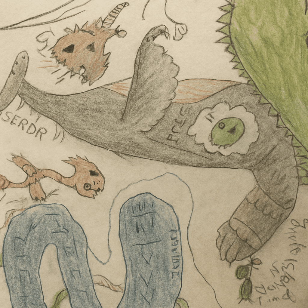 Turn this kids drawing into a photorealistic image