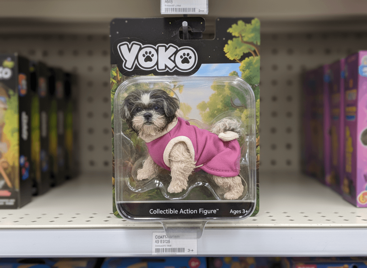 Turn this pet into a collectible action figure