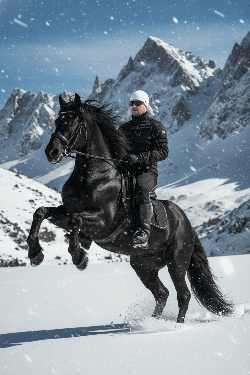 Majestic Black Horse Portrait