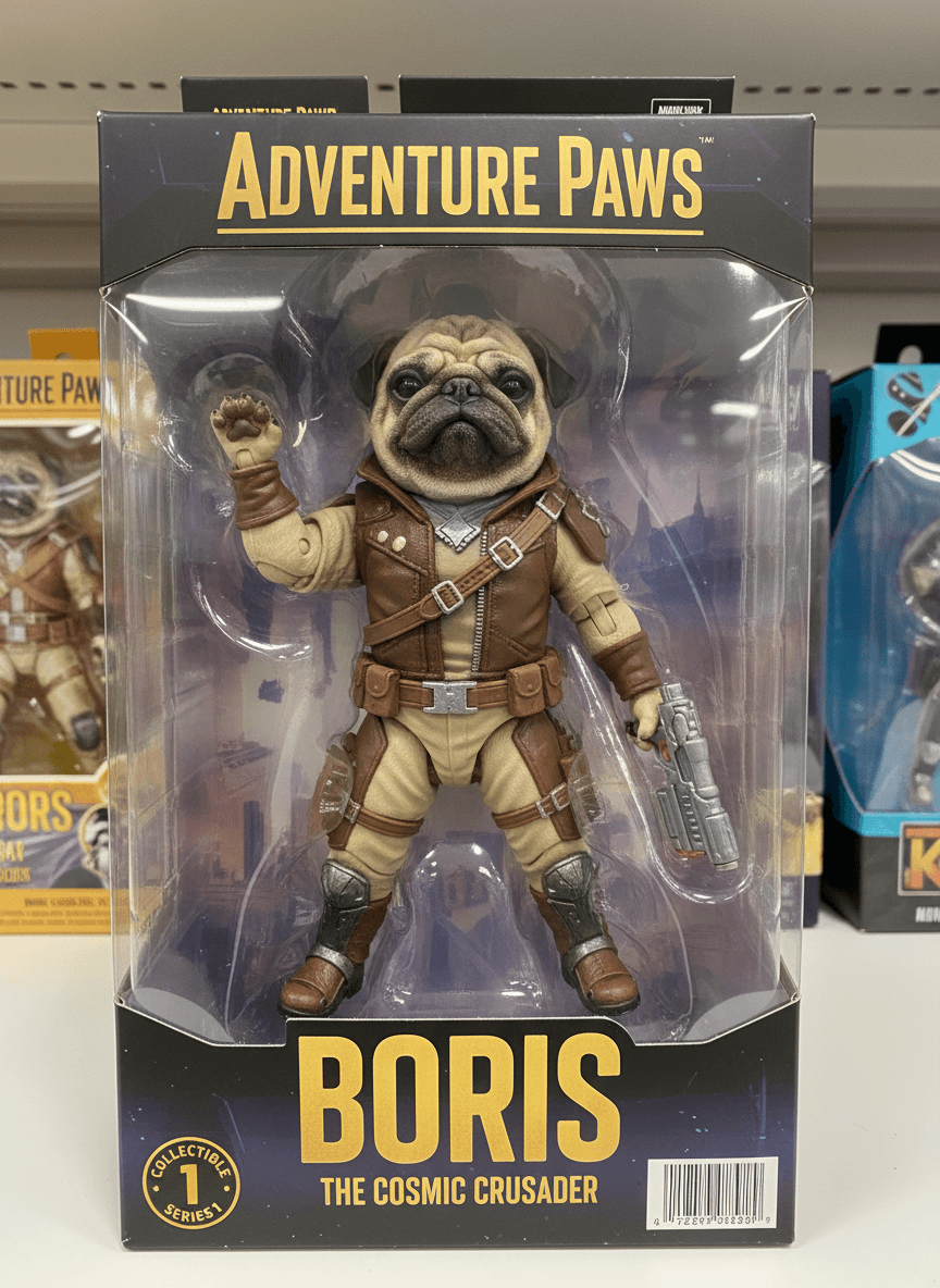 Turn this pet into a collectible action figure