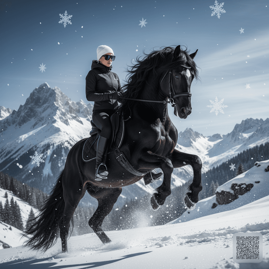 Majestic Black Horse Portrait