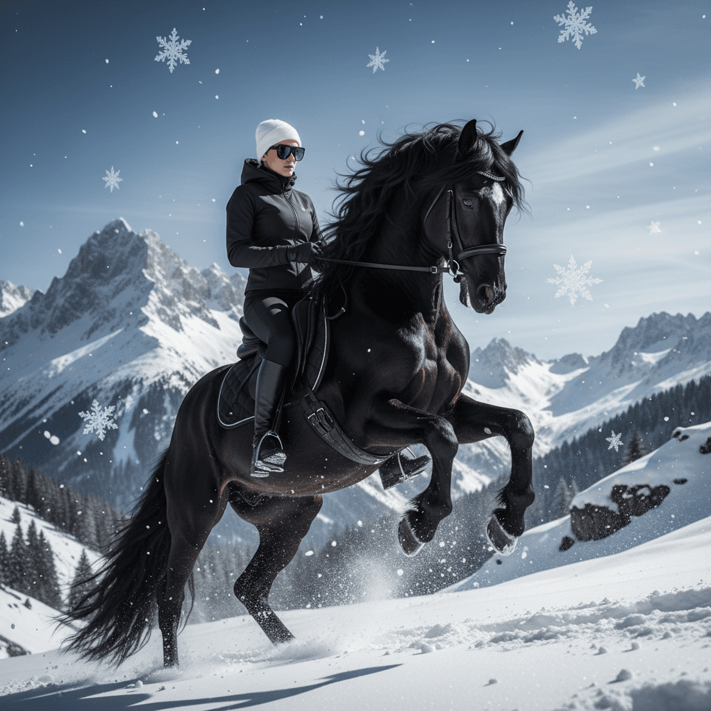 Majestic Black Horse Portrait