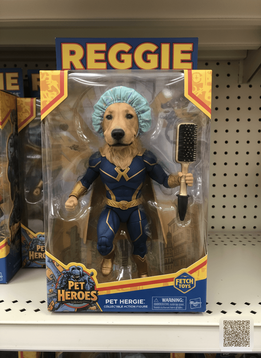 Turn this pet into a collectible action figure