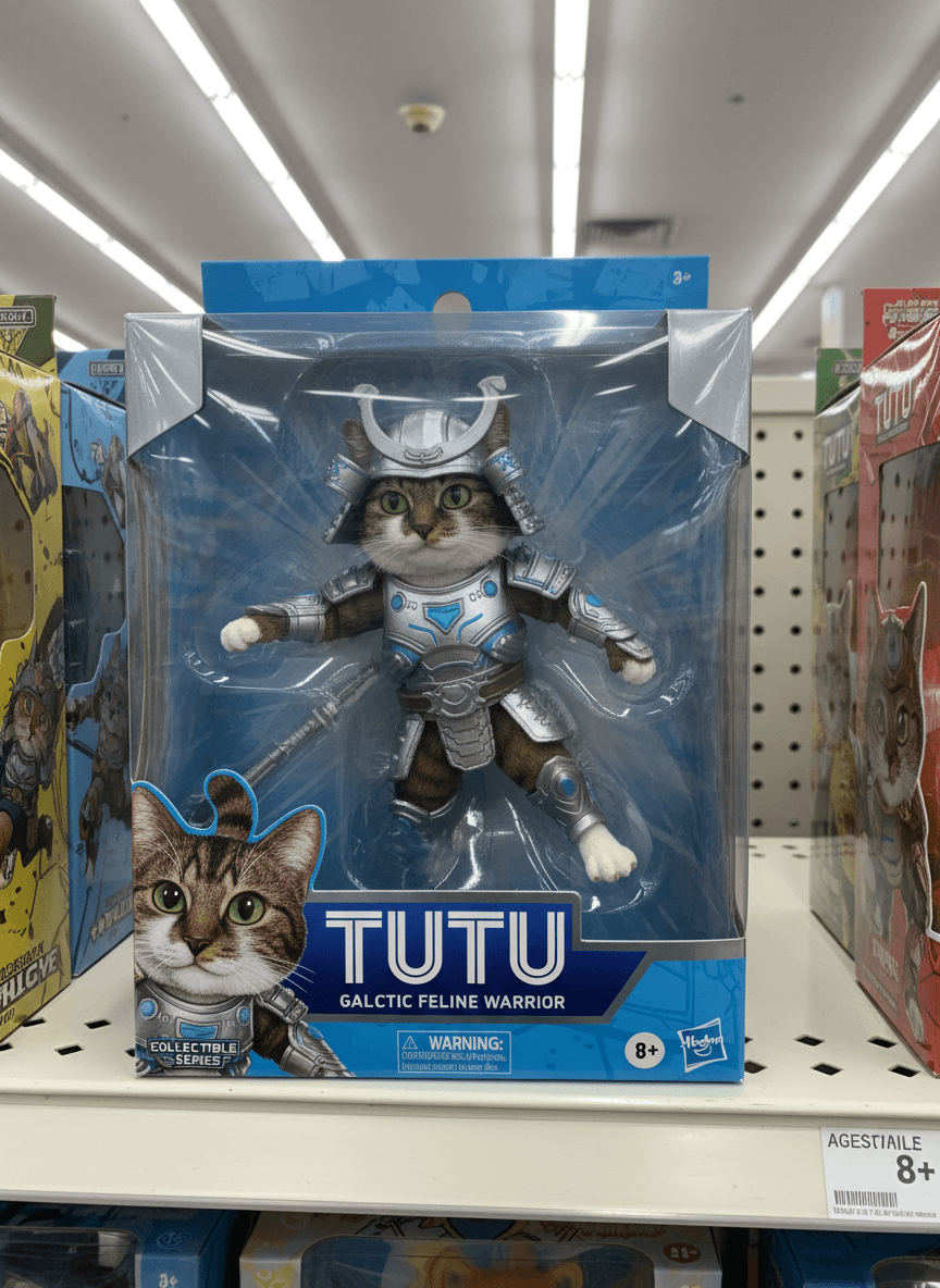 Turn this pet into a collectible action figure
