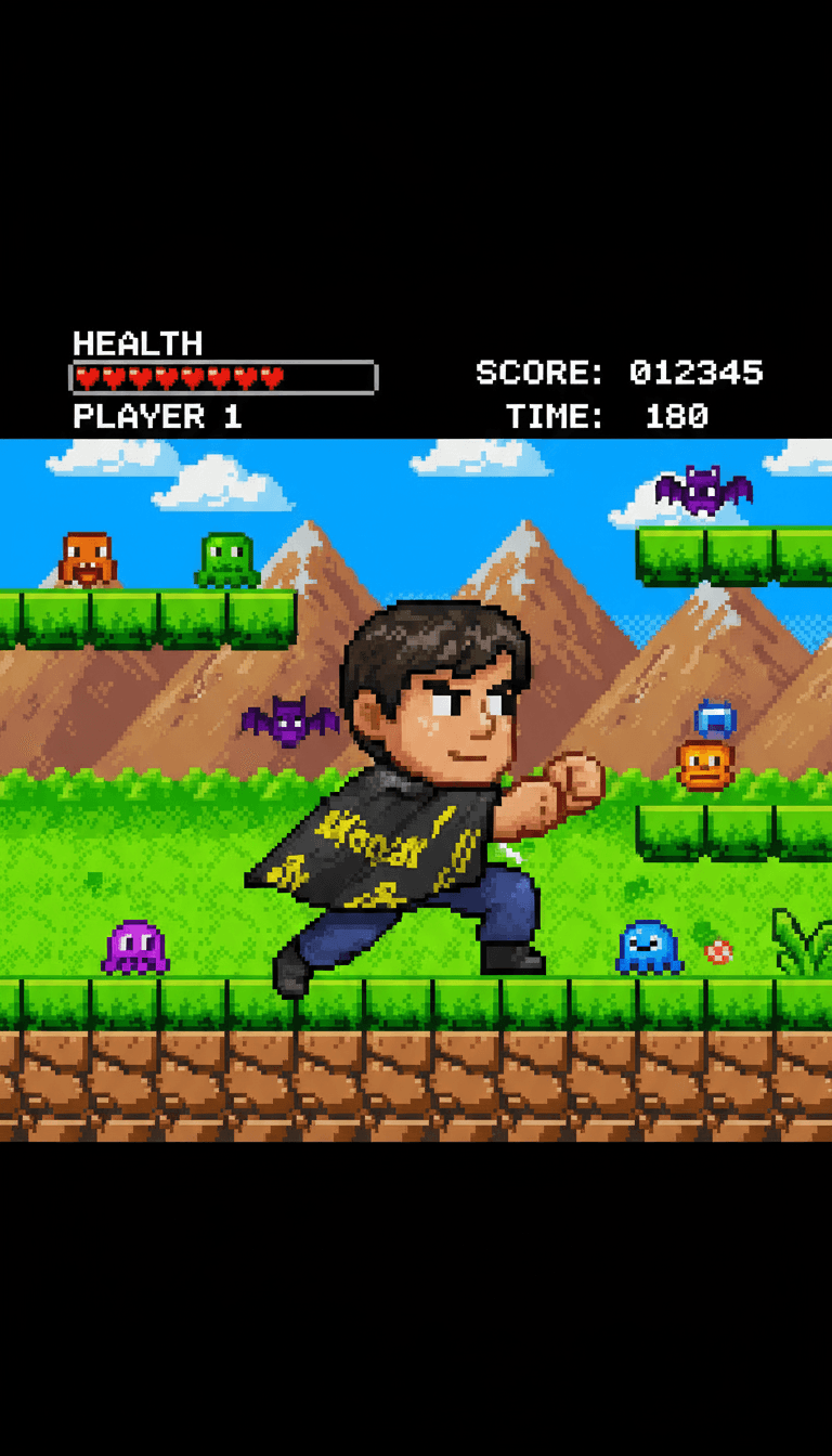 AI Retro 16-bit Video Game Character Generator