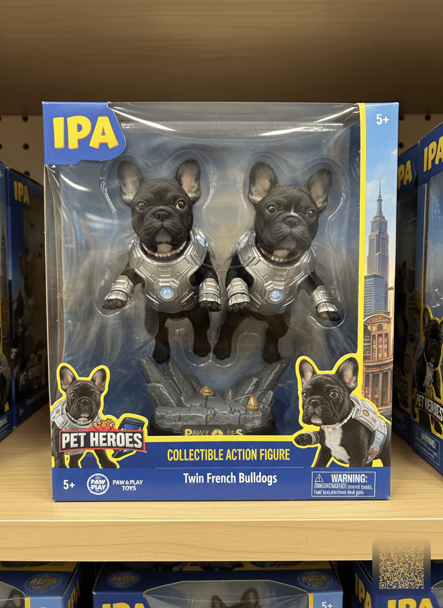 Turn this pet into a collectible action figure