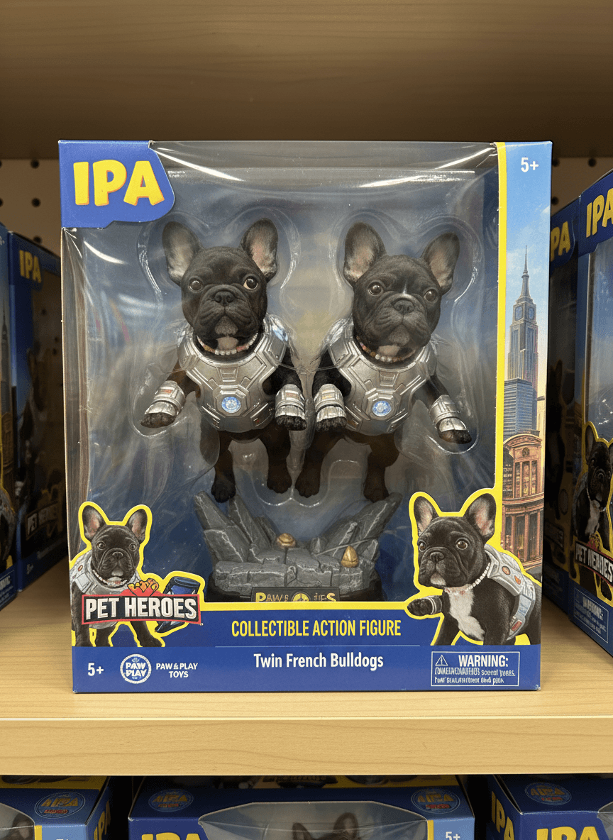Turn this pet into a collectible action figure