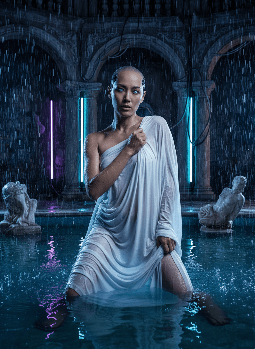 futuristic femme fatale