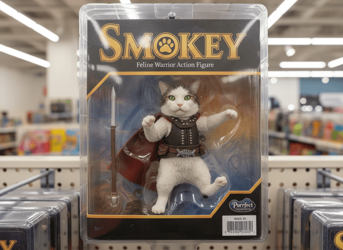 Turn this pet into a collectible action figure
