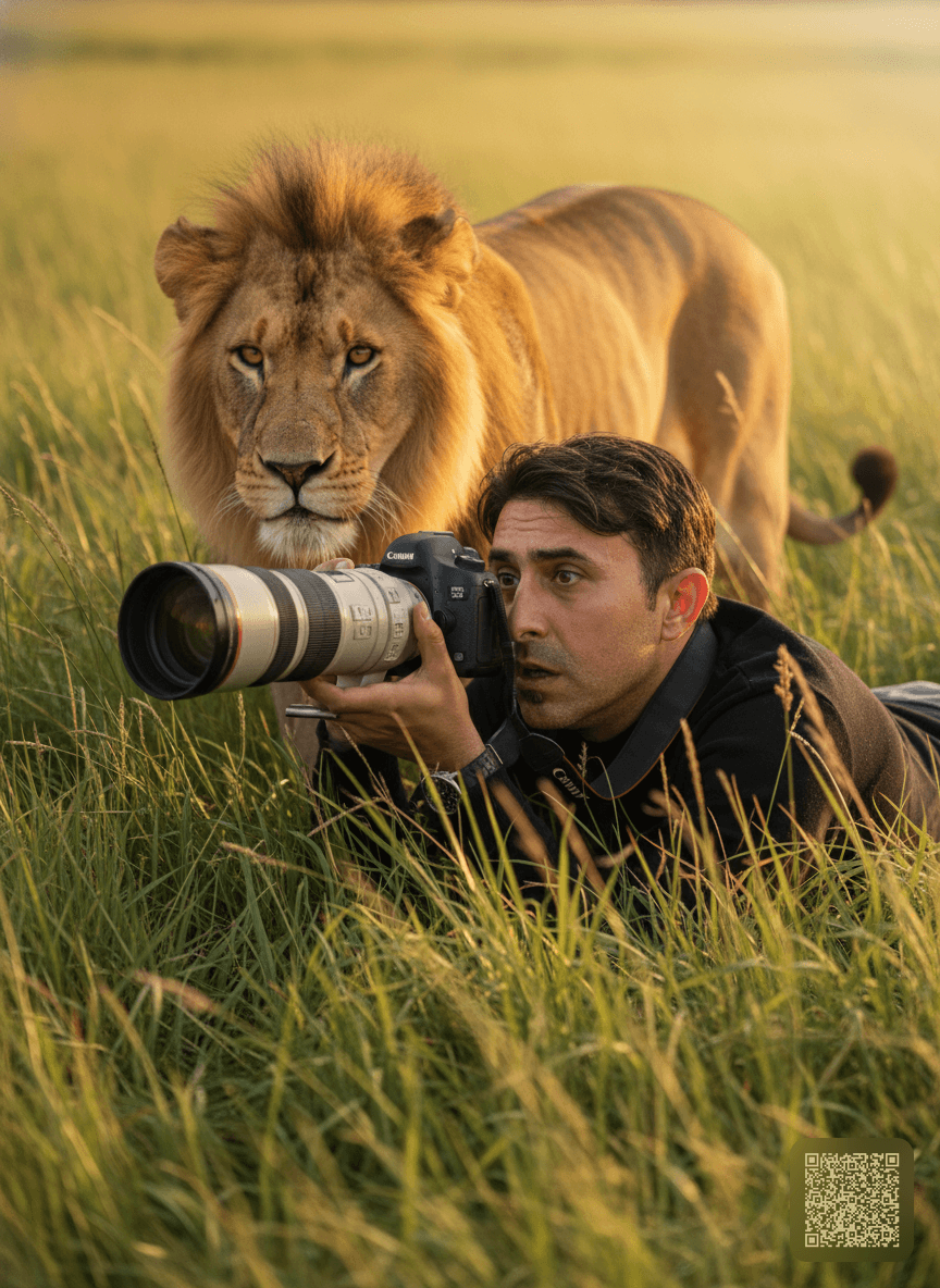 Nature Photographer Lion Hunt