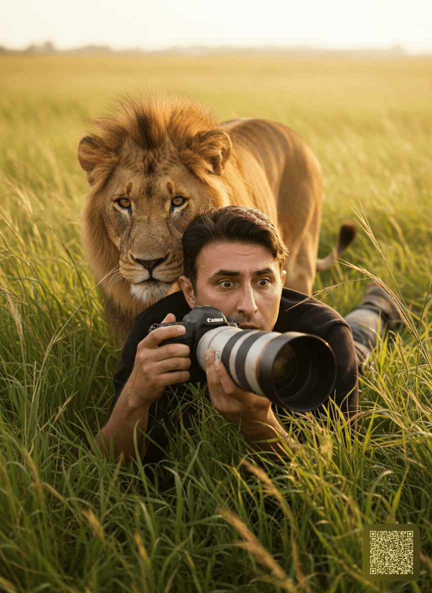 Nature Photographer Lion Hunt